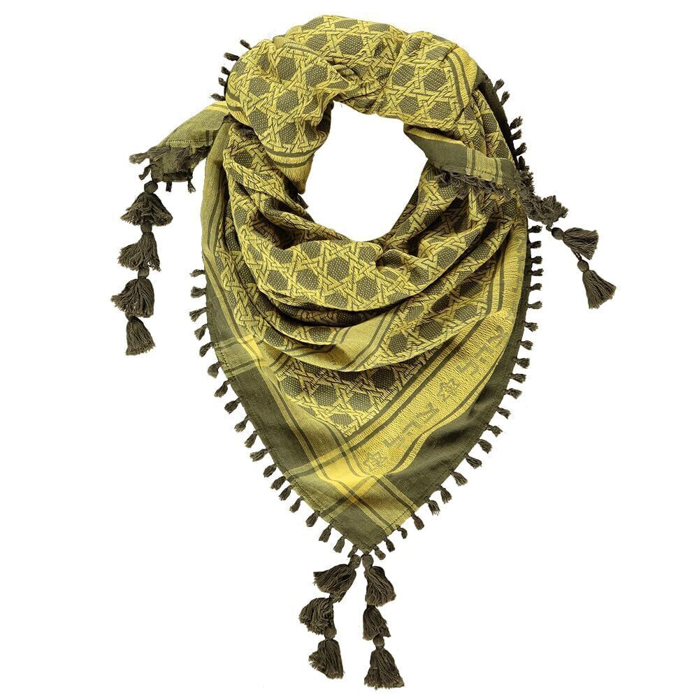 3086 IDF Israeli Defence Force Scarf with Tassles, 100% Cotton, Native